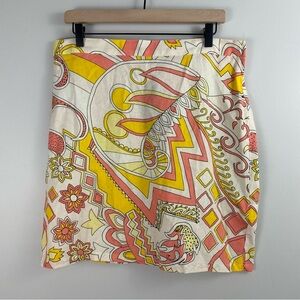 Modcloth Linen-Blend My How Marvelous Miniskirt